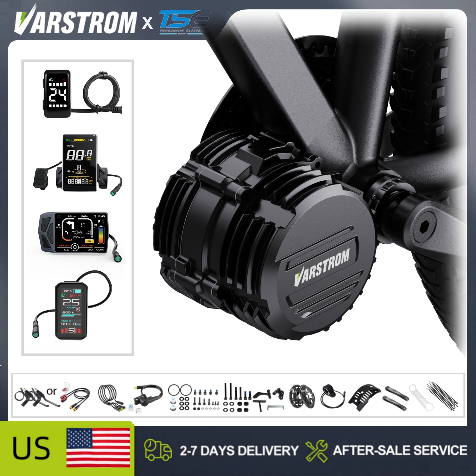 [USA Stock ] Tongsheng TSDZ16  - Mid Drive Conversion Kit 1000W ulasan dan harga